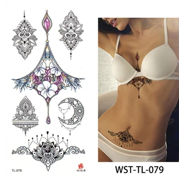 2021 Yeni Moda Geometri serin Geçici Dövme Etiket Kadın Minimalist çizgiler desen Vücut Sanatı Yeni Tasarım Sahte Erkekler Dövmeler