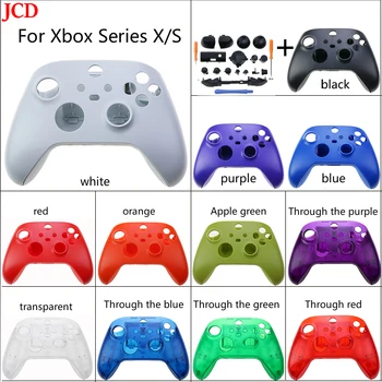 JCD 1 Takım Xbox Serisi X S Denetleyici Koruyucu Kapak Kabuk. Kabuk kılıfından sonra ön ve tam set düğmeleri ve araçları