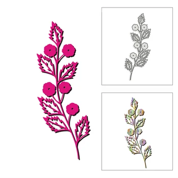 Yeni 2021 Bitty Çiçek Yaprakları Bitki Metal Kesme Ölür DIY Scrapbooking ve Kart Yapımı Dekoratif Kabartma Zanaat Hiçbir Pullar