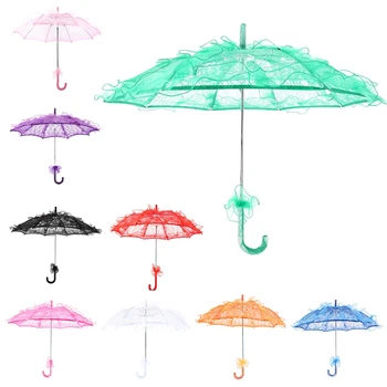 Düğün şemsiyesi Renkli Dantel Gelin Şemsiye Sahne Dans Sahne Şemsiye Fotoğraf Sahne Mizaç güneş şemsiyesi