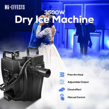 3500W Kuru Buz Sis Makinesi Düşük Yalan Duman Makinesi Parti Düğün konser sahnesi Etkisi Ekipmanları Düşük Yalan Sis Kuru Buz Makinesi