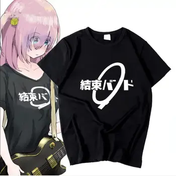 Yeni Anime BOCCHİ KAYA! hitori bocchi t-shirt Cospaly kostüm Pamuk Erkekler T Gömlek kısa kollu tee