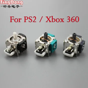 TingDong 3D Analog Joystick Çubuk Sensörü Onarım Parçaları İçin Microsoft Xbox 360 İçin PS2 Denetleyici Joystick Değiştirme