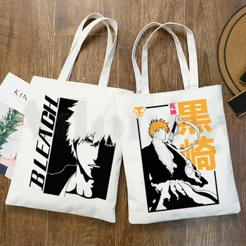 ÇAMAŞIR SUYU japon animesi Manga Ichigo Kuchiki Byakuya Çanta omuz çantaları Rahat Alışveriş Kız Çanta Kadın Zarif Kanvas Çanta