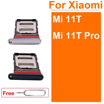 Sım Kart Tepsi Yuvası Tutucu Xiaomi Mi 11T Mi 11T Pro 21081111RG 2107113SG Mikro SD Okuyucu Sım Kart Adaptörü Yedek Parçalar 