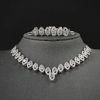 2 adet Paketi 2023 Yeni Lüks gümüş renk gelin Dubai Düğün Kadınlar İçin yıldönümü hediyesi Takı Toplu Satış J8056