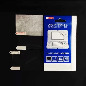 2in1 Üst Alt HD Şeffaf Şeffaf koruyucu film yüzey Koruma Kapak Nintendo Yeni 3DS LCD Ekran Koruyucu Cilt