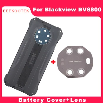 Yeni orijinal Pil Kapağı arka kapak kılıfı Konut + Arka Kamera lens camı Kapak Aksesuarları Parçaları Blackview BV8800 Telefon