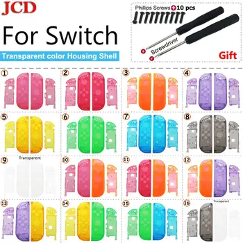 JCD için Yüksek kalite Joy-con Şeffaf Kabuk Nintendo Anahtarı NS JoyCon Denetleyici DIY Konut Kabuk Sağ Sol Kılıf