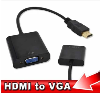 HD 1080P HDMI uyumlu erkek VGA dişi kablo dijital Analog dönüştürücü adaptör PC Laptop için