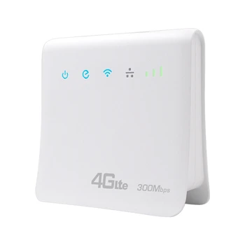 300Mbps Wifi Yönlendiriciler 4G LTE CPE Mobil Yönlendirici LAN Portu ile Destek SIM Kart Taşınabilir Kablosuz WİFİ yönlendirici-AB Tak