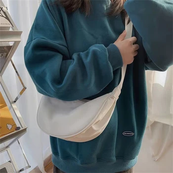 Koltukaltı Çanta Kadınlar için Hamur Şekli Tote Çanta Minimalist Düz Renk omuzdan askili çanta Çanta Moda alışveriş çantası Ayarlanabilir Kemer
