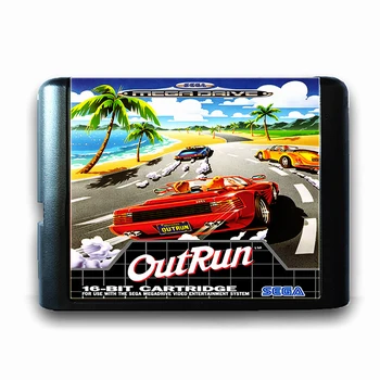 Outrun 16 bit Sega MD Oyun Kartı Mega Sürücü Genesis video oyunu Konsolu PAL ABD JAPON