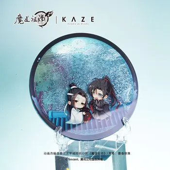 Anime Mo Dao Zu Shi Ustası Şeytani Yetiştirme Akrilik Coaster Quicksand Masa Koruyucu fincan altlığı İsıya Dayanıklı masa süsü