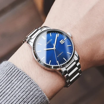 OCHSTIN Yeni Lüks Erkekler Mekanik Kol Saati Paslanmaz Çelik GMT İzle Üst Marka Hardlex Otomatik Mens Watch Reloj Hombre 2022