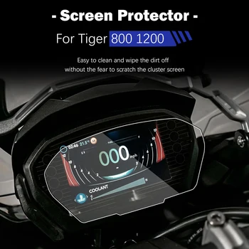 Motosiklet Enstrüman Koruma Filmi Kaplan 800 1200 RS765 2020 Scratch Küme Ekran TFT LCD Ultra net parlama önleyici
