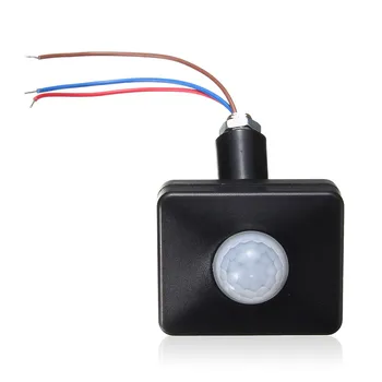 1 adet 120 derece PIR hareket sensörü anahtarı Led şerit ışık dedektörü açık / kapalı IP65 LED projektör için led ışık çubuğu