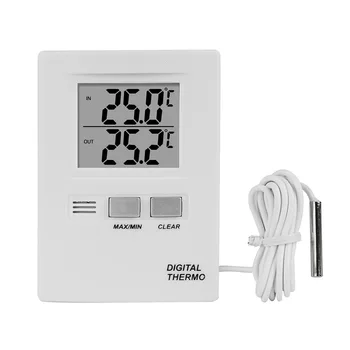 Dijital LCD Kapalı Uygun Sıcaklık Sensörü Nem Ölçer Açık Termometre Higrometre Ölçer Hava İstasyonu Ev İçin