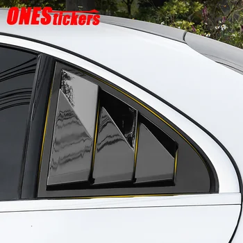 Mercedes Benz için Bir CLA C Sınıfı W176 W117 C117 W205 AMG Araba Arka Kapı Moda Panjur Pencere Çerçevesi ayar kapağı Sticker Aksesuarları