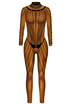 3D Yazıcı Mumya 2 Cosplay Kostümleri Kadın Kadın Anck Su Namun Süper Kahraman Zentai Suit