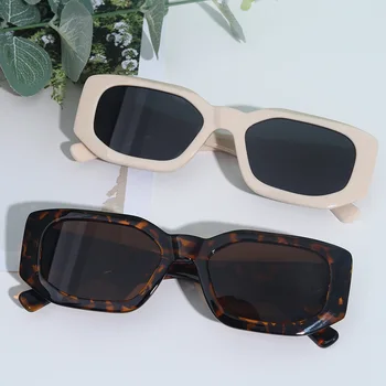 Yeni Kare Güneş Gözlüğü Kadın Plastik Çerçeve Moda Turuncu Güneş Gözlüğü Kadın Moda Marka Tasarımcısı Gözlük UV400