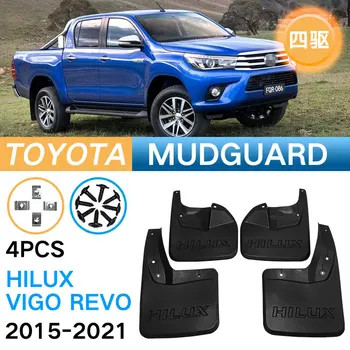 Araba Çamur Flaps Toyota Hilux revo İçin 4WD 2015 2016 2017 2018 2019 2020 2021 Splash Muhafızları Ön Arka Çamurluklar Çamurluklar Çamurluklar