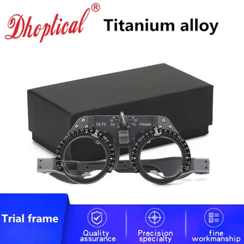 titanyum alaşımlı optik lens deneme gözlüğü ayarlamak Pd metal malzeme Optik Deneme Lens Çerçevesi tarafından ücretsiz kargo dhoptical
