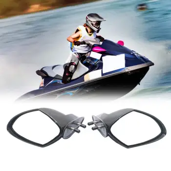Motorlu tekne Aksesuarları ABS Motorlu Tekne dikiz aynası Jet Ski Ayna Yamaha Pwc Waverunner VX 110 Deluxe Yan Dikiz Aynası