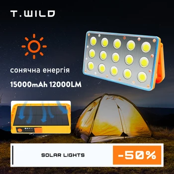 T. vahşı şarj edilebilir LED lamba açık uzaktan kumanda solar şarj fener taşınabilir acil gece pazarı ışık kamp ev