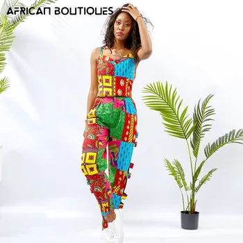 Afrika Giysi Kadınlar İçin 2022 Yeni Moda Kadın Tankı Ve pantolon seti Balmumu Baskı Yüksek Kaliteli Dikiş Afrika geleneksel giyim