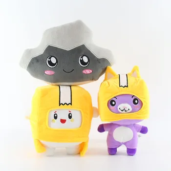 Yeni Lankybox Kayalık peluş oyuncaklar Sevimli Karikatür Anime Kutulu Foxy Dolması Peluş Bebek Hediye Kız Çocuklar İçin