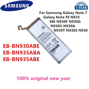 SAMSUNG Orijinal EB-BN930ABE EB-BN935ABA EB-BN935ABE 3500mAh Yedek Pil Samsung Galaxy Not 7 İçin Galaxy Not FE N935