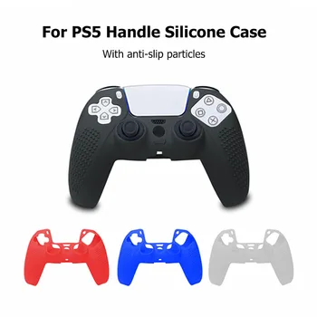 Kaymaz Koruyucu Kapak Cilt PlayStation 5 Dualsense PS5 Denetleyici silikon kılıf Sapları için Uygun PS 5 Gamepad Aksesuarları
