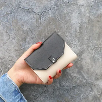 Kadın Kısa Cüzdan PU Deri Kadın Çantalar kartlıklı cüzdan Moda Kadın Küçük Fermuarlı Cüzdan bozuk para cüzdanı Toptan