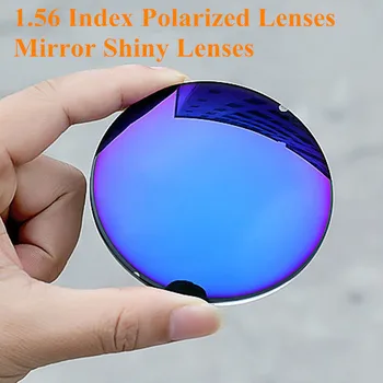 1.56 Endeksi Reçete Güneş Gözlüğü Polarize Lensler Ayna Parlak Güneş Gözlüğü Lensler Miyopi / Hipermetrop Anti UVA / UVB Parlama Önleyici