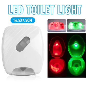1 adet LED Klozet Koltuk Akıllı PIR hareket sensörlü LED Tuvalet Kapağı Lambası 2 Renk Değiştirme Tuvalet Gece İşığı Lambası Su Geçirmez