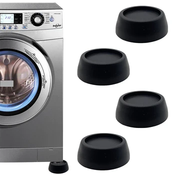 Şok İptal Çamaşır Makinesi Desteği 4 adet Çamaşır Makinesi Ayak Pedleri Mat Yıkama Ve Kurutma Makinesi İçin Fit Tüm Makineler Gürültü Azaltmak