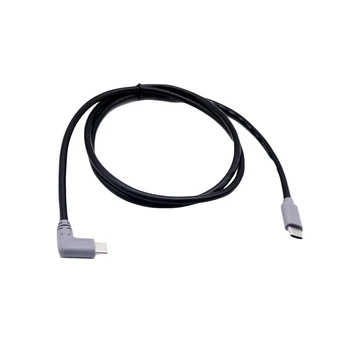 1x USB 3.1 Tip C Sağ Açı Erkek Mini / Mikro / Tip C Erkek Tak Şarj Veri OTG Bağlantı Kablosu 1 M / 3FT