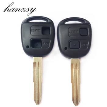 2 Düğmeler Uzaktan anahtar Fob Kapak toyota camry Yaris Corolla Prado Tarago Yedek Düğme İle lastik pedi Araba anahtarı kabuk Durumda