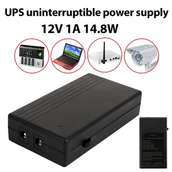 12V 1A 14.8 W Kesintisiz Güç Kaynağı Çok Amaçlı Mini UPS pili Yedekleme Güvenlik Bekleme Güç Kaynağı Akıllı