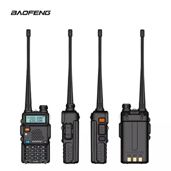 Baofeng uv 5r walkie talkie Baofeng Uzun Menzilli FM İki yönlü radyo 5 W El Ham 128CH Kablosuz set 무전기