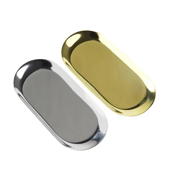 1 adet Gümüş/Altın Paslanmaz Çelik Dövme alet tepsisi Cerrahi Tıbbi Dezenfeksiyon Kurulu Dudaklar / Kaş Dövme Sterilizasyon Plakası