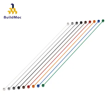 BuildMoc 10 ADET Toplar Parçacıklar 63142 14225 1x30 Dize Uç Çıtçıt Tuğla Yapı Taşları Değiştirilebilir parça Oyuncaklar Hediyeler