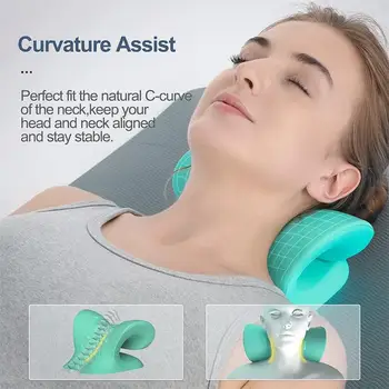 Omuz Servikal Vertebra Servikal Vertebra masaj yastığı Boyun yoğurma yastığı Masaj Boyun Düzeltme Çekiş Fizyoterapi