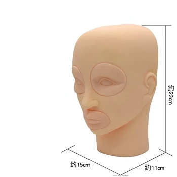 Silikon Kalıcı Makyaj Dövme Eğitimi Uygulama Sahte Cilt Boş Göz Dudaklar Yüz Microblading Dövme Makinesi Acemi