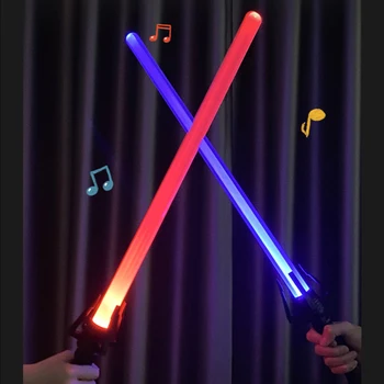 1 Adet 80cm RGB Lightsaber lazer kılıç oyuncaklar ışık kılıç çocuklar Soundfonts lazer kılıç hediye oyuncaklar