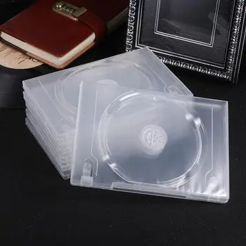 6 ADET Disk CD Saklama Kutusu Şeffaf DVD Kutusu CD Organizatör Paketi Taşınabilir Ev Sineması için